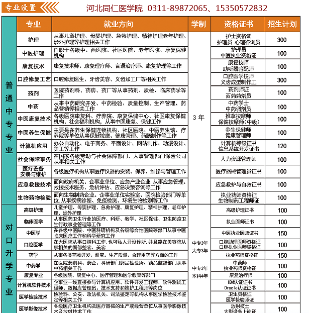 河北同仁医学中等专业学校2023年春季开学时间确定