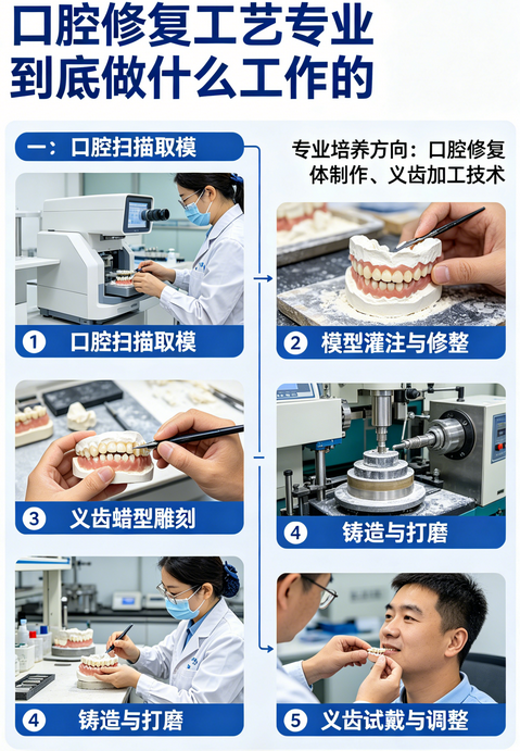 口腔修复工艺专业到底是做什么工作的？可以当医生吗？-河北同仁医学院